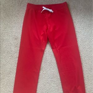 FIGS Red Kade scrub pants. Like new. Medium.